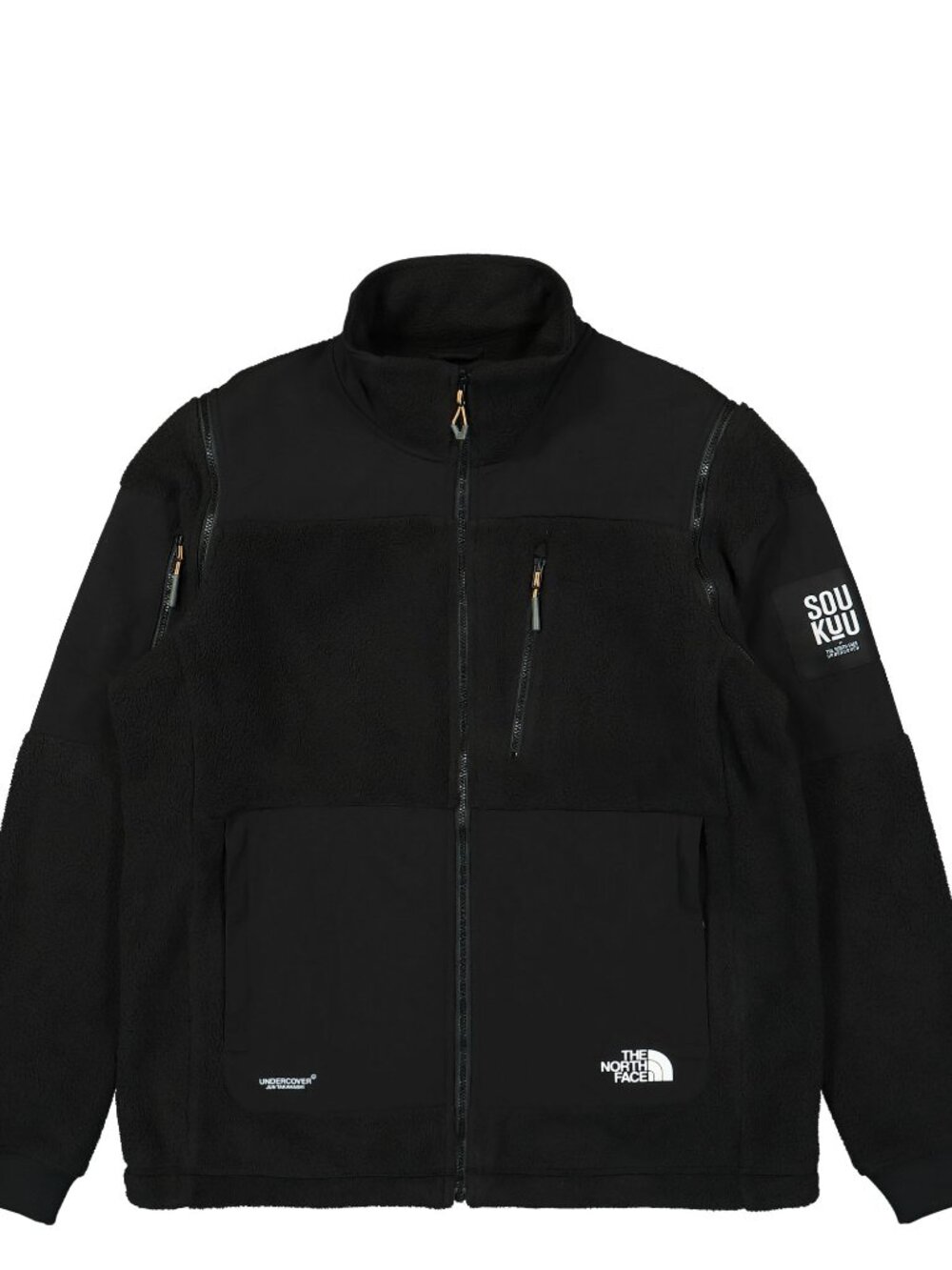 The North Face x Undercover SOUKUU Zip-Off Fleece Jacket TNF Black Size L NWT
